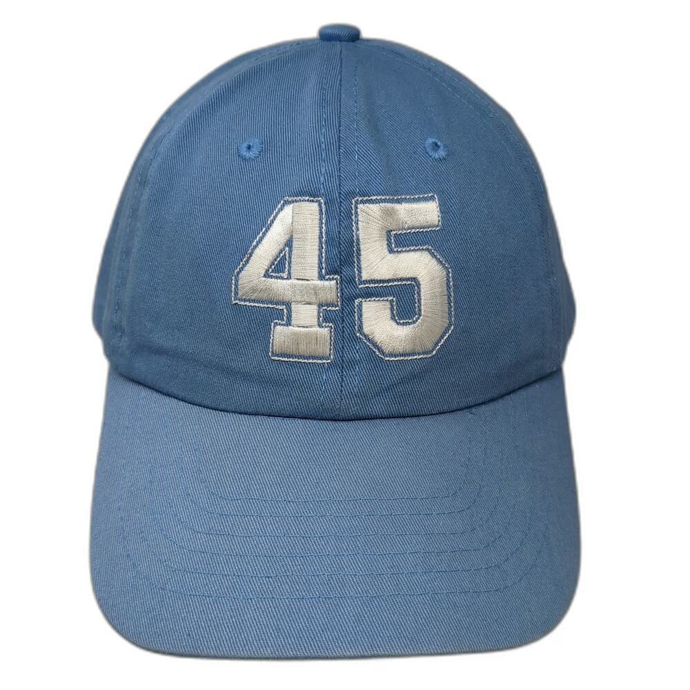 DPC Baseball Cap Blue One Size Club Med 45 Embroidered Adjustable Slideback Hat